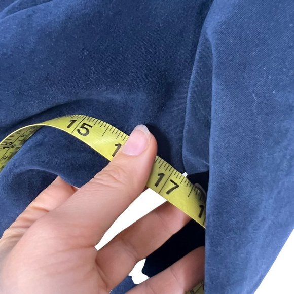 Vintage 90s Dark Blue Faux Suede Short Dress Long Blazer Set Small - Picture 11 of 16